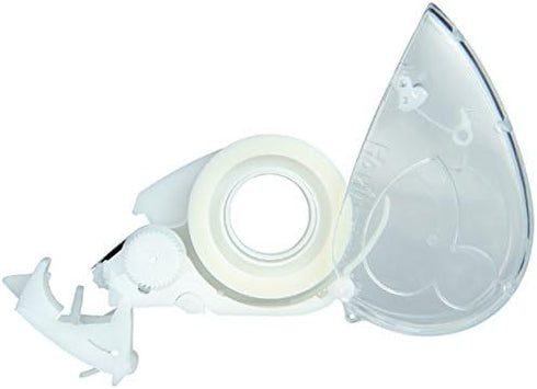One-handed Compact Tape Dispenser, HariMouse, White