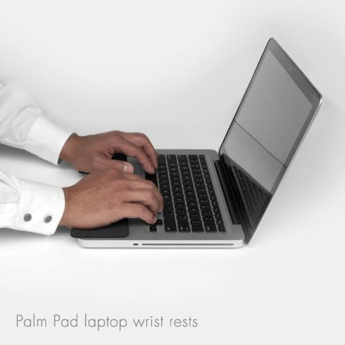 GRIFITI Small Slim Palm Pads Notebook Wrist Rest with Tacky Silicone for Computer MacBook & Laptop Keyboard Typing Pad