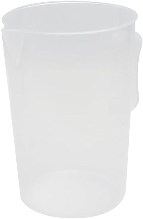 Othmro 2000ml Measuring Cup, Plastic Graduated Beaker with Handle for Lab Kitchen Liquids, 2pcs