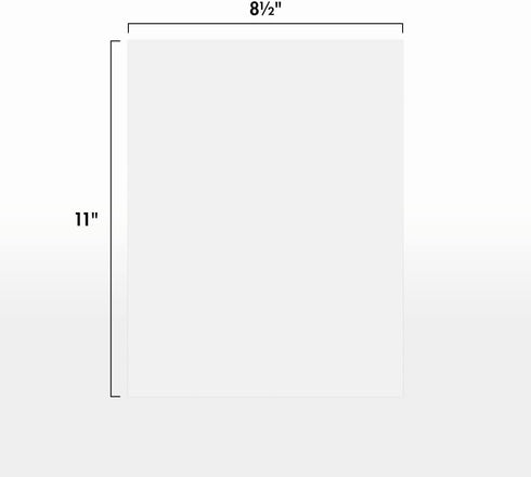 LUXPaper 8.5" x 11" Paper | Letter Size | White | 80lb. Text | 100% Recycled | 50 Qty