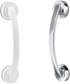 Generic Southst Suction Shower Grab Assistance Bar Wall Bathroom Bar Handle Armrest Silver White - (Color: White)