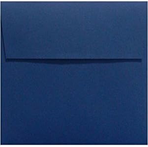 LUXPaper Square Invitation Envelopes | Peel & Press | 7" x 7" | Navy Blue | 80lb. Text | 50 Qty by LUXPaper