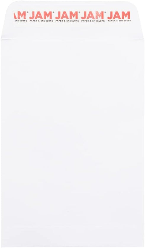 JAM PAPER 1 Scarf Open End Catalog Commercial Envelopes with Peel and Seal Closure - 4 5/8 x 6 3/4 - 25/Pack