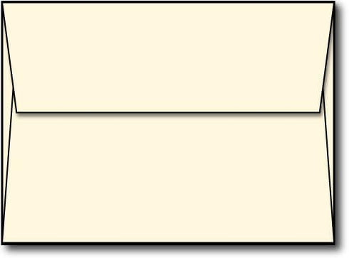 Envelope, A6 4 3/4" x 6 1/2" Cream, 100 Pack for Mailing