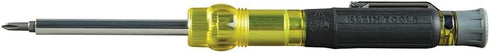 Klein Tools 32613 Multi-Bit Screwdriver: Precision HVAC 3-in-1 Pocket Screwdriver with Phillips, Slotted, and Schrader