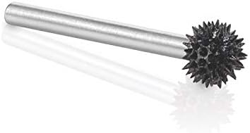 Kutzall Extreme Sphere Rotary Burr, 1/8" Shaft, Very Coarse - Wood Carving Bit for Dremel & Foredom Tools