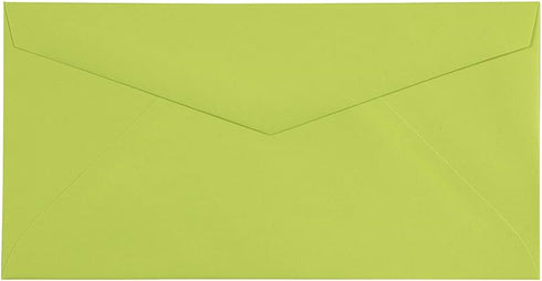 JAM PAPER Monarch Colored Envelopes - 3 7/8 x 7 1/2 - Ultra Lime Green - 50/Pack