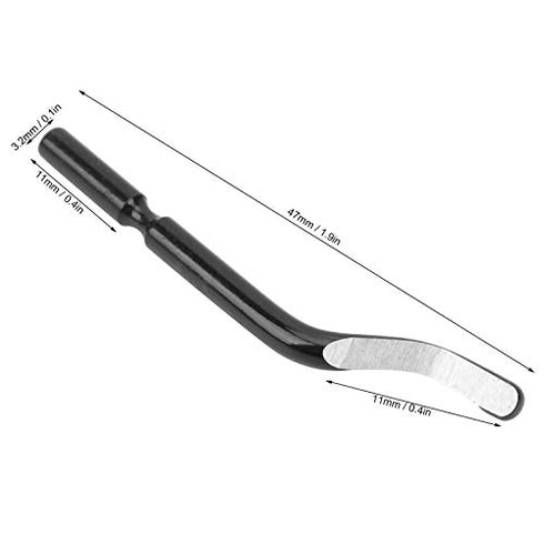 Blades for Deburrer, 20pcs BS1010 Trimming Knife Scraper Blade Set Cutting Blade Replacement Cutting Head Deburring Tool for Scraping PVC Plastic