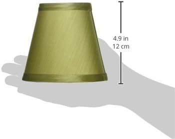 CS-1007-5L/GRN 3" 5" 4.5", Royal Designs Clip On Empire Chandelier Lamp Shade, x x Light Green