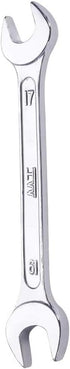 Utoolmart Double Open End Wrench, 185mm Length, 17mm x 19mm, 45# Carbon Steel, Chrome Plated Repairs Tool