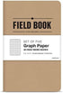 Elan Publishing Company Field Notebook/Pocket Journal - 3.5"x5.5" Kraft Graph Memo Book (Pack of 5)