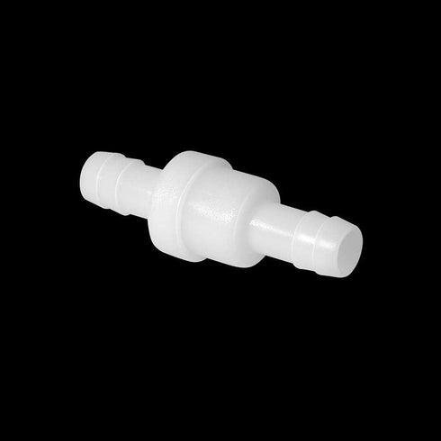 Feelers 1/2" One Way Inline Check Valve Non-Return for Air Water Gas, Ozone Resistance PVDF, Pack of 4