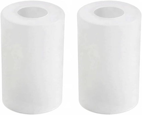 MISUOVERRE Frosted Glass Lamp Shade, 2 pack, Pendant Light Shade Cylinder Glass Shade