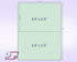 NextDayLabels Pack of 500 Sheets | 8-1/2 x 11" Letter Size Perforated Paper (Green, Perf @ 5-1/2")