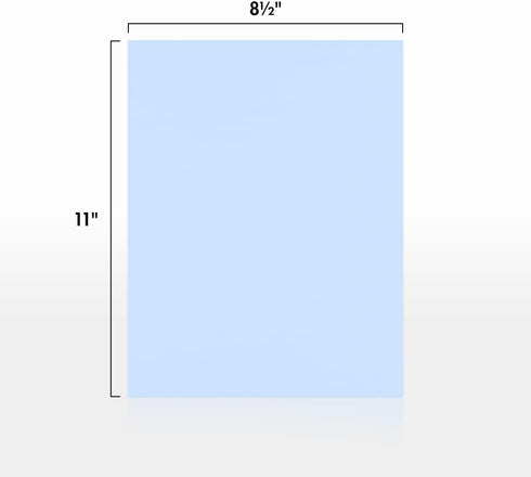 LUXPaper 8.5" x 11" Paper | Letter Size | Baby Blue | 80lb. Text | 50 Qty