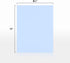 LUXPaper 8.5" x 11" Paper | Letter Size | Baby Blue | 80lb. Text | 50 Qty
