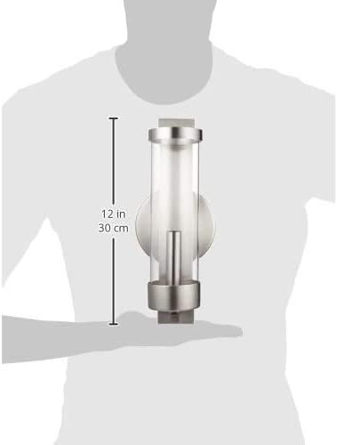 10141-91 Livex Lighting Brushed Nickel Wall Sconce with Clear Glass