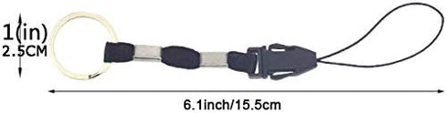 YOUOWO 10 Pcs Nylon Finger Short Lanyards - Detachable Circular Ring for USB Flash Drive, Cell Phone, Key, ID Card