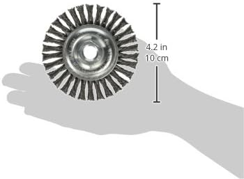 Mercer Industries 186010 Stringer Bead Wire Wheel, 4" x 3/16" x 5/8"-11