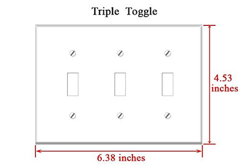 Yuatuwaw Switch Plate Triple Toggle - Quinoa Bowl Grain Healthy Food Nutrition Diet
