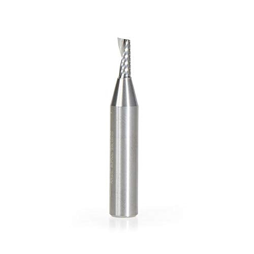 Amana Tool 51373 SC Spiral O Single Flute Router Bit, Aluminum Cutting 1/8 D x 5/16 CH x 1/4 SHK x 1-1/2 Inch