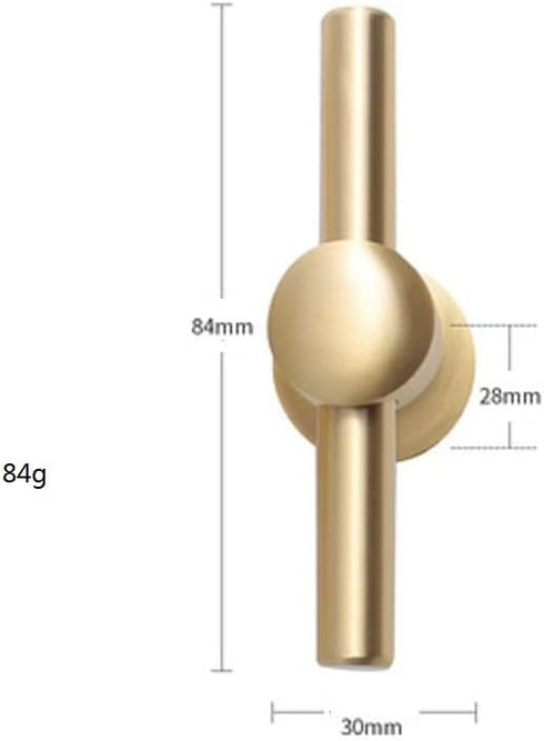 SANCHAKOU 2 Pack 84 28 30Mm Gold Knobs for Dresser Chinese Style Drawer Shoe Cabinet Bedside Table Wardrobe Handle * *