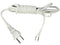 TABLE & FLOOR WHITE LAMP CORD SPT 1 W/PLUG 8 FOOT LONG
