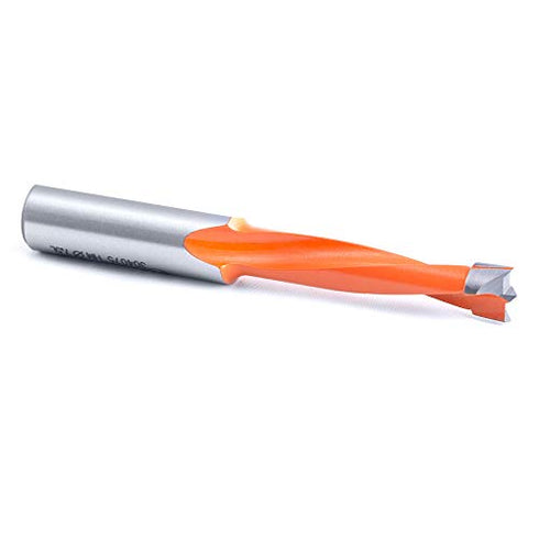 Amana Tool 304075 Carbide Tipped Brad Pt Boring Bit L/H 7.5mm Dia x 70mm Long x 10mm