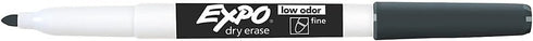 EXPO 86603 Low Odor Dry Erase Marker Fine Point Assorted 12/Set for Office Use