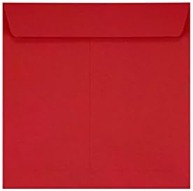 LUXPaper Square Invitation Envelopes | Peel & Press | Ruby Red | 7 1/2" x 7 1/2" | 80lb. Text | 50 Qty
