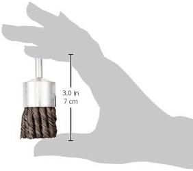 Firepower 1423-2118 Knot Type Crimped Wire End Brush, 1-1/2-Inch Diameter, 1/4-Inch Shank