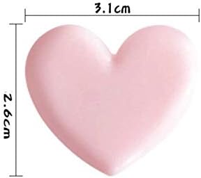 Chris.W Cute Heart Shaped Mini Binder Clips, Decorative Paper Clips, Pack of 20, Pink, 1.4 x 0.82 inches