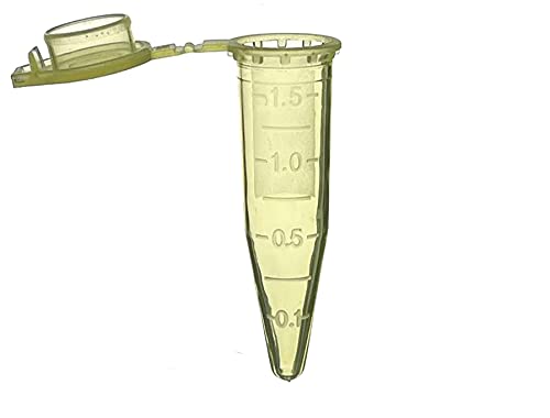MUHWA 500 PCS Polypropylene Graduated Microcentrifuge Tubes, 1.5ML Micro Test Tubes for Laboratory