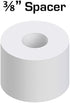 Nylon Spacer 3/8" Thick, 1/2" OD 0.194" ID, 50 Pack for VEX Robotics