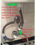 (1 pack) 6 inches Stainless Steel 7/8 male and female Extension Hose, Braided Solid Seat for Handheld Spray.