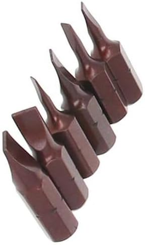Utoolmart 6Pcs Slotted Bits Set - 1/4 Inch Hex Shank Magnetic Screwdriver Bit Set, 25mm Length