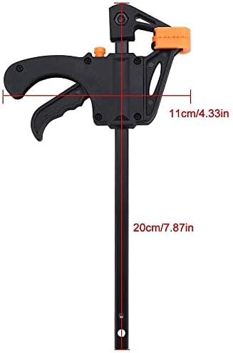 4 Pcs Quick Ratchet Release F Clamp Clip Bar Grip Squeeze Clamps Tools Set for Woodworking