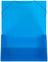 Lion File-N-Tote Plastic Document File, 1 File, 13 x 9-7/8 Inches, 1 Inch Capacity, Translucent Blue (45100F-BL)