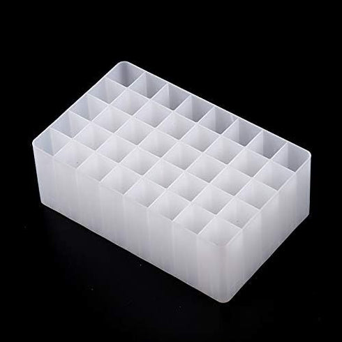 Chris.W 2 Pack 40-Slot Art Markers Pen Holder, Clear Desk Stand Organizer Storage Tray