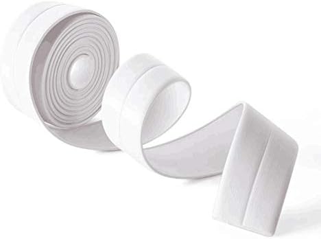 Bathtub Wall Caulk Strip, PE Self Adhesive Waterproof Sealing Tape, 38mm x 3.2m, White