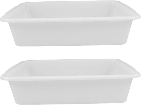 ULTECHNOVO 2pcs Deep Plastic Lab Tray, 9.2"x6.9"x2.7" Acid & Alkali Resistant Spill