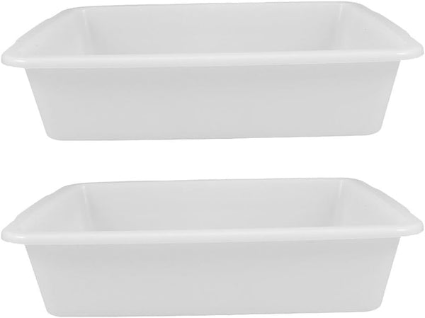 ULTECHNOVO 2pcs Deep Plastic Lab Tray, 9.2"x6.9"x2.7" Acid & Alkali Resistant Spill