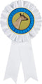 Dairy Goat White Rosette Ribbon Award, Goat Trophy Ribbon Prize