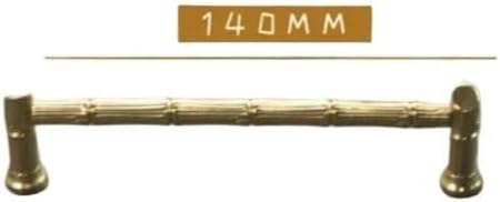 DLAHPJPT 128mm) Creative Bamboo Joint Furniture Handles Golden Kitchen Cabinet Pulls Up Bar Wardrobe Bedside Table