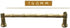 DLAHPJPT 128mm) Creative Bamboo Joint Furniture Handles Golden Kitchen Cabinet Pulls Up Bar Wardrobe Bedside Table