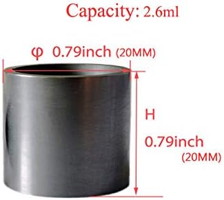 Gold Silver Copper Smelting Graphite Crucible Cup with Lid Lab Supply(20X20MM)