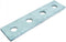 Straight 4 Hole Strut Channel Bracket, Silver (No Magnets)