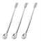 Maxmoral 3PCS Laboratory Spoon Spatula, 2 in 1 Stainless Steel Lab Mixing Tool, 20cm