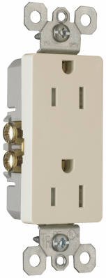 Legrand radiant 885TRLACP5 15 Amp Tamper Resistant Decorator Duplex Outlet, Side Wire