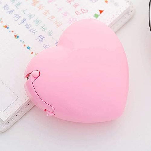 Candy Color Tape Dispenser, Cute Roll Tape Organizer for Desk, Home, Office Supplies, 2Pcs Heart